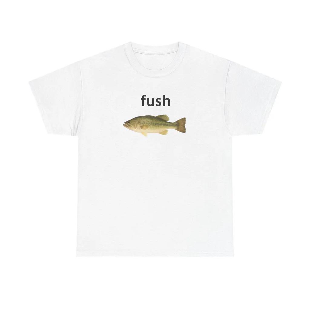 Maglietta Divertente Meme Pesce Fih Calling Grafica Tee Retrò Vintage Tee Morbida Girocollo Manica Corta Camicia