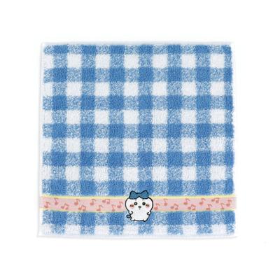 Chiikawa Musical Notes Towel Handkerchief Blue Cute Pile 25x25cm 41-1050070