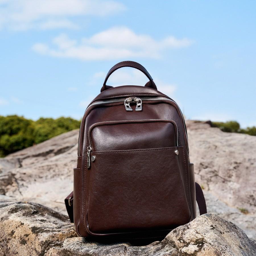 Premium Vegetable Tanned Leather Women'S Backpack Autumn And Winter Fashion Travel Commuter Large Capacity Women'S Backpack
