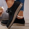 Women's Fashion Casual Plus-Size Lace-Up Low-Top Shoes