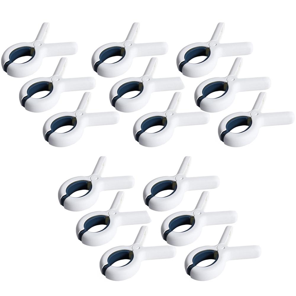 Alfileres para secar ropa, clips de plástico resistentes al viento y sin rastro, clips domésticos para fijar edredones, paquete de 3