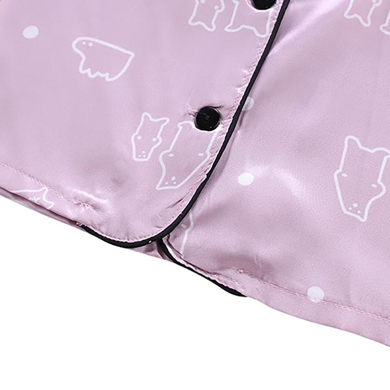 Sommer Baby Kinder Mädchen Jungen Stehender Bär Nachtwäsche Set Kurzarm Bluse Tops + Nacht Hosen