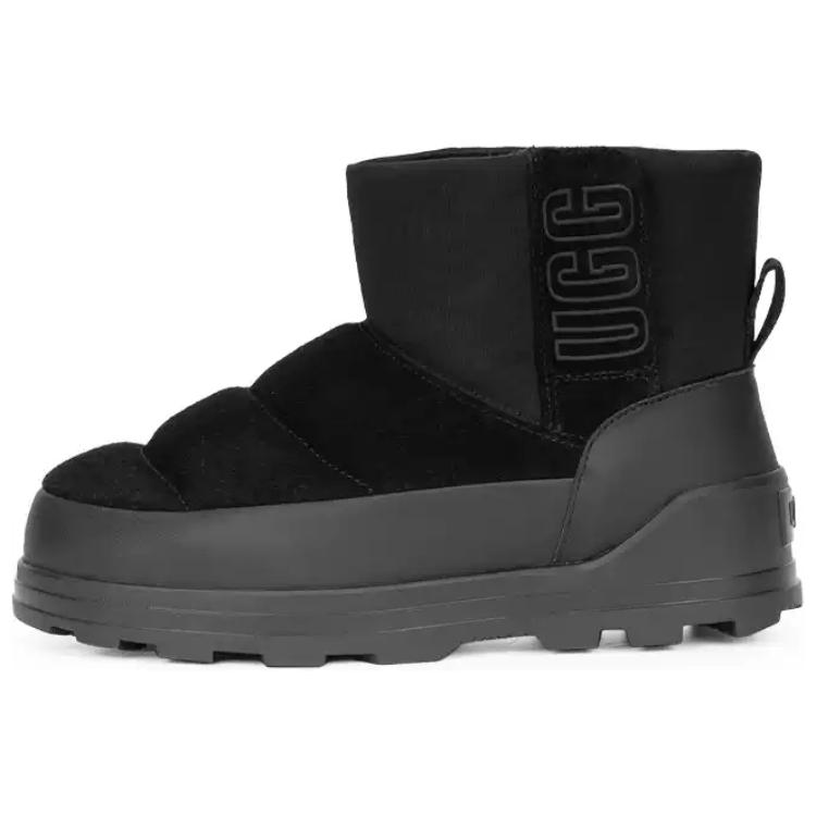UGG Thermal Abrasion Resistant Short Snow Boots Women's Black 1143932-BLK-