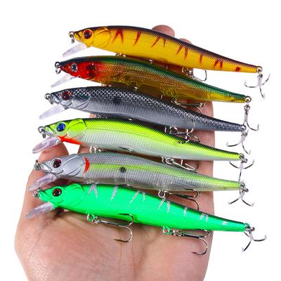 1Pcs Fishing Lure 110mm/14g Minnow Crankbait Wobblers 3D Eyes Perch Artificial Bait Pike Carp Bait Swim Bait Fishing Pesca