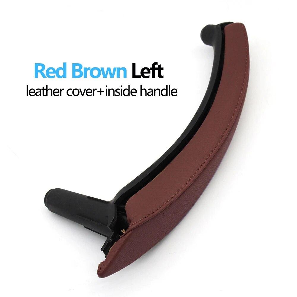 LHD RHD Interior Passenger Doors Pull Handle with Leather Outer Cover For BMW X5 X6 E70 E71 E72