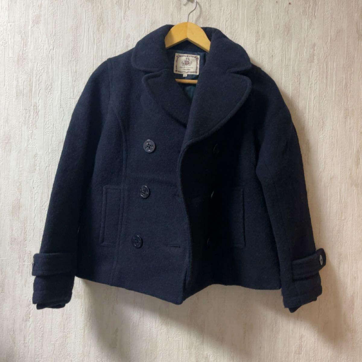 earth music&ecology pea coat jacket wool