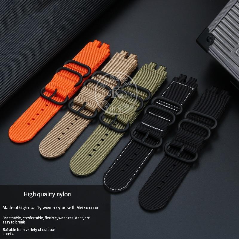 Klasyczny nylonowy pasek do zegarka dla serii Casio PROTREK PRW-3000 3100 6000 6100Y Płócienny pasek na nadgarstek Męski pasek do zegarka bransoletka