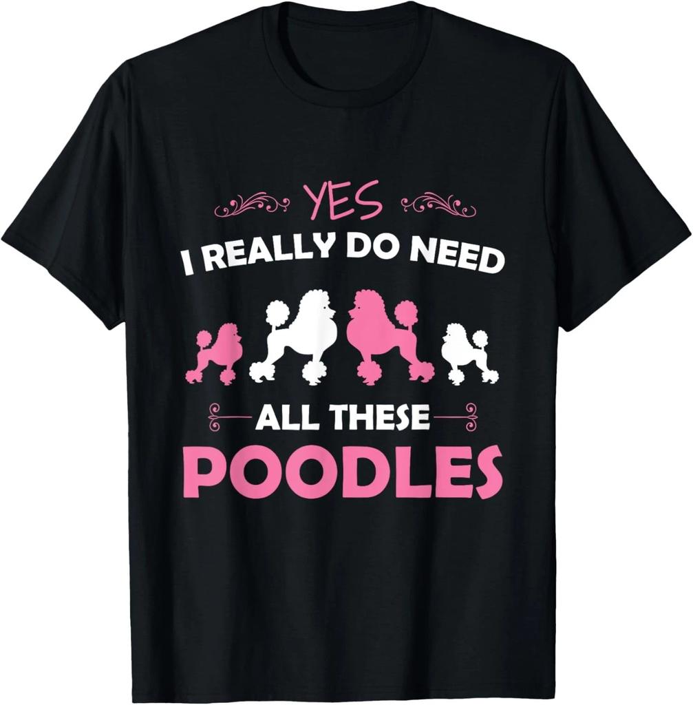 Funny Standard Poodle Dog Lover Puppy Breed Pink Gift Unisex T-Shirt