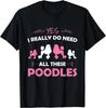 Funny Standard Poodle Dog Lover Puppy Breed Pink Gift Unisex T-Shirt