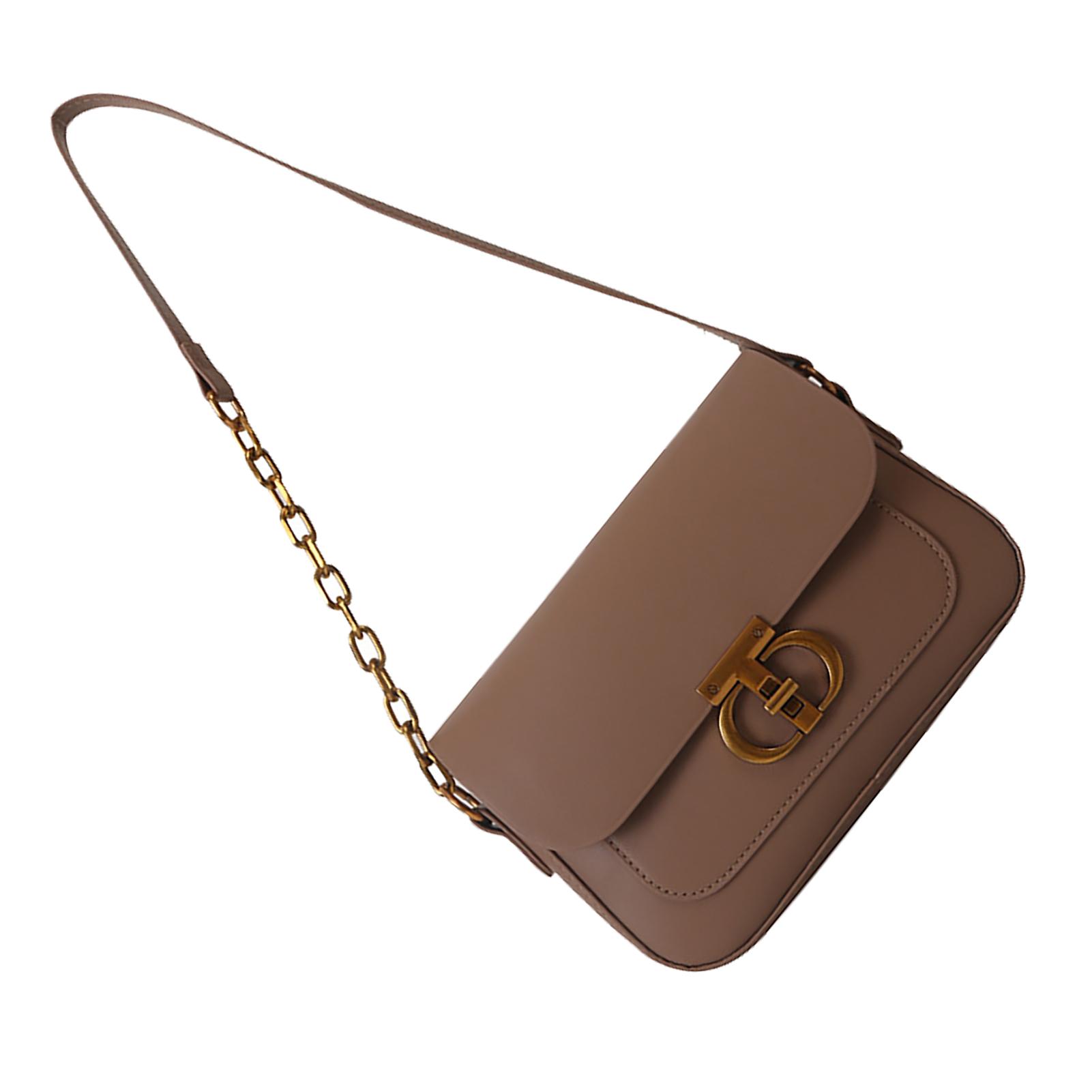 

Chain Shoulder Bag Soft PU Shoulder Handbag Elegant Stylish Multipurpose Women Shoulder Handbag for Work Date Party Travel