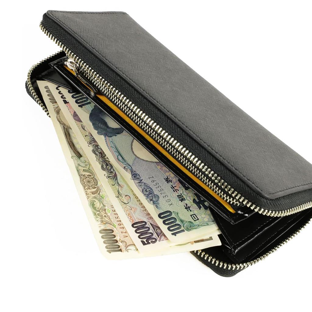 Castelbajac Round Zipper Long Wallet with Coin Upura Green Purse, 054624,