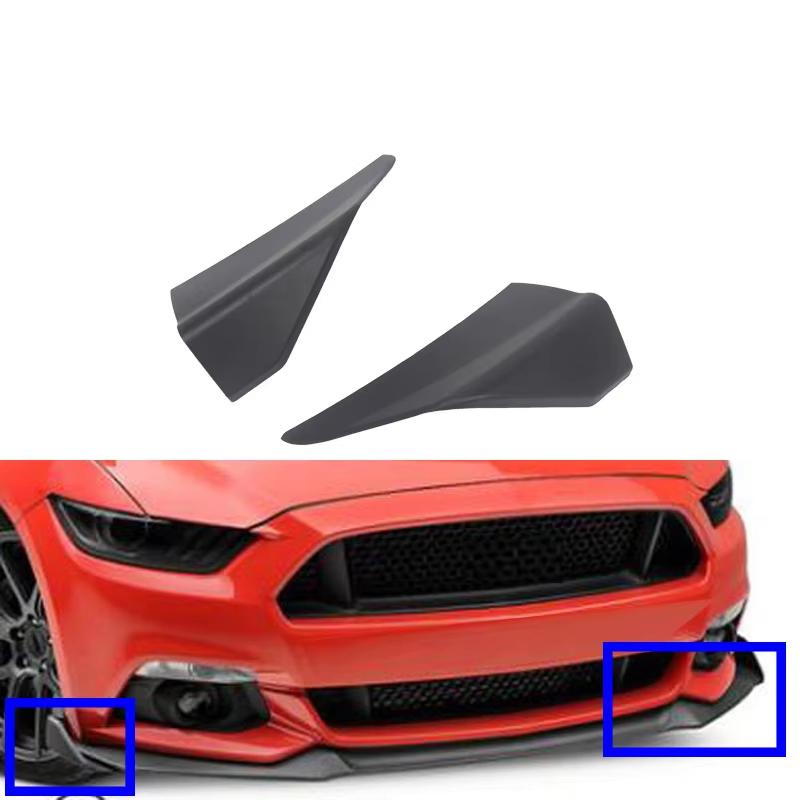 Front Shovel Corner Protection Cover,Bumper Slitter Lip Diffuser Chin Spoiler Guard ,Suitable for Ford Mustang 2015 2016 2017