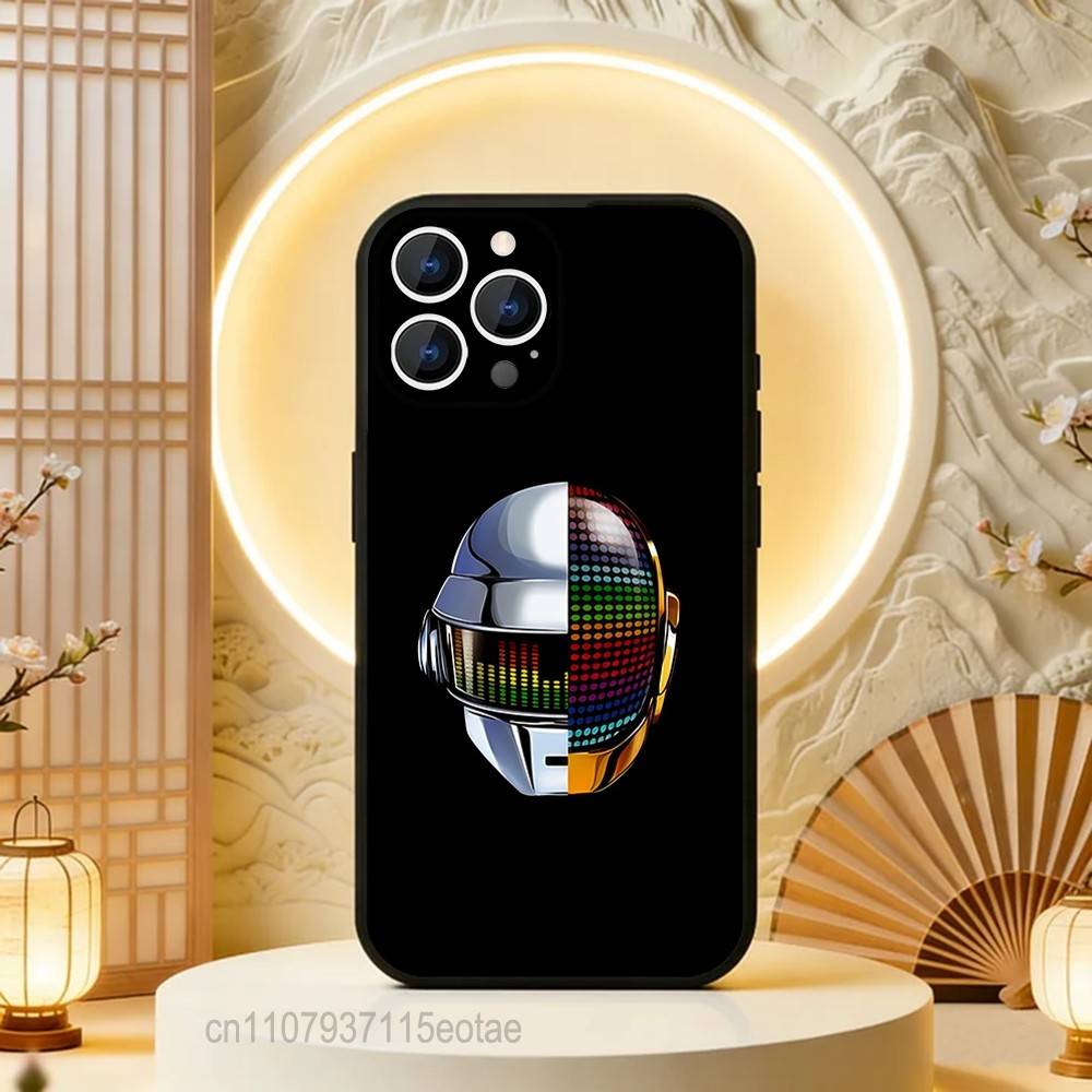 

Daft P-Punk Band Phone Case Silicone Soft For IPhone 16,17,15,11,13,12,14,Mini,Pro,Max,Plus,Air,E Black iPhone13