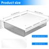 2Pcs Hidden Under Desk Drawer Self Stick Table Pull Out Storage Box Hanging Home Office Pencil Tray Organizer Drawer