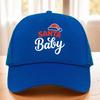 Christmas Pattern Mesh Trucker Cap with Hot Stamped Logo - Sunshade Baseball Hat