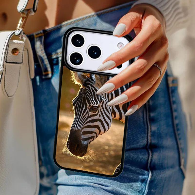 Zebra Animal Wildlife African Nature Phone Case For iPhone 17 Air 14 15 13 12 Max Cover For Apple 16e 11 Pro Max Plus Coque