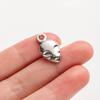 6pcs Fashion Pendant Alien Spaceship Moon Stainless Steel Charms For Jewelry Making Bag Kychain Charm DIY Necklace Earrings Bulk
