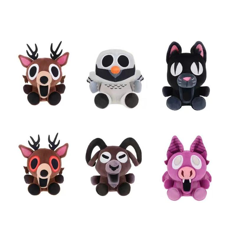 Nuovo Peluche 99 Notti Nella Foresta Merchandising Gioco Supporto e Seduta Marrone Alce Cervo Gufo Bianco Bambola di Peluche Cuscino Per Regali Bambino