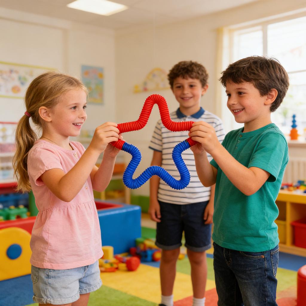 Our Colorful Telescopic Tube Are The Sensory Toy Stretchy, , Connectable, And They Even Make Satisfying Sounds