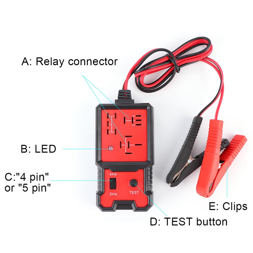 12V Elektronische Relais Tester Professionele Automotive Batterij Checker Auto Diagnose Tool Auto Relais Diagnose Auto Relais Tester
