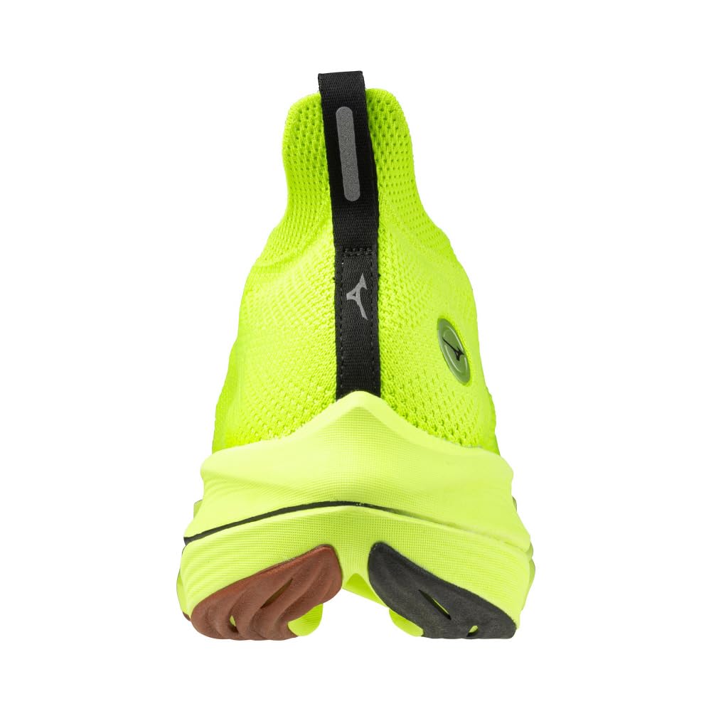 Mizuno NEO VISTA Running Thick Yellow Lime x Black x 2E Shoes, Jogging, Marathon, Training, Sports, Lightweight, Resilient, Sole, Red, 27.0 cm,
