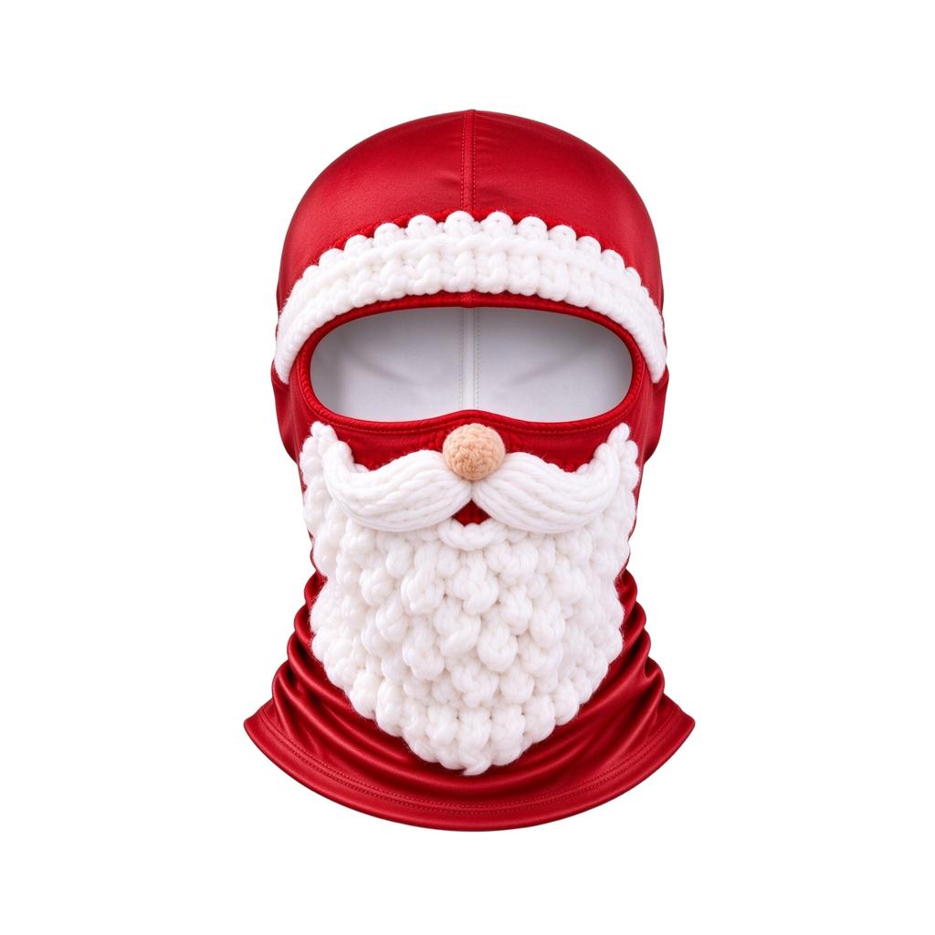 Novelty Old Man Print 3D Full Face Ski, Windproof Winter, Sunglasses Not Included