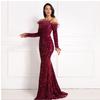 Evening Party Dresses Long Maix Sexy Wedding Birthday Gown