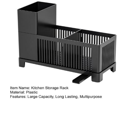 Sink Caddy Kitchen Storage Rack Large Capacity Multipurpose Drain Rack Sponge Holder Countertop Organizer