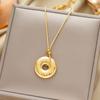 Exquisite 18K Gold-Plated Titanium Steel Necklace - Women's Clavicle Chain Jewelry, Fade-Resistant