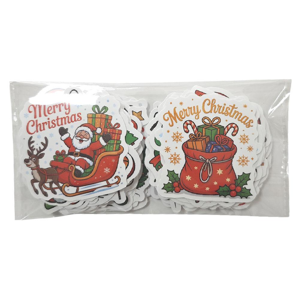 50/100PCS Cartoon Christmas Art Aesthetic Stickers Set for Kids Toy Diary Laptop Scrapbook Decoration Christmas Graffiti Sticker