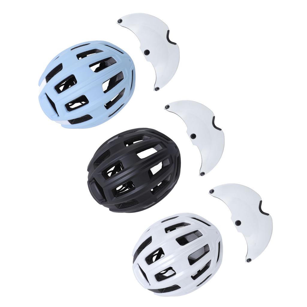 Bike Helmet with Magnetic Photochromic Goggles PC EPS Windproof Impact Proof Lightweight Breathable 