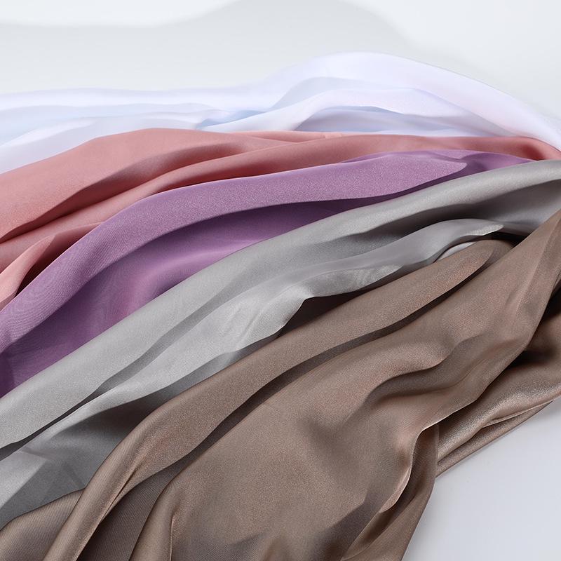 Satin Chiffon Matte Silk Fabric for Hanfu & Gift Box Linings