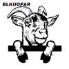 BLKUOPAR Little Goat Peeking Car Stickers Cute Animal Decal Scratch-Proof Die Cut Trunk Air Conditioner Car Styling