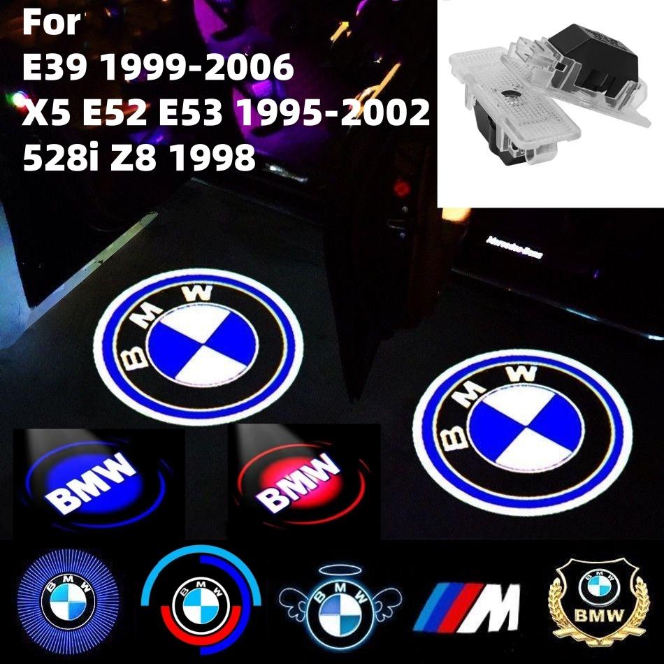 2/4PCS BMW Group Car Door projection lamp BMW E39 1999-2006x5x52e53 1995-2002528i 1998 Z8 Car Door Lighting Car Logo Accessories