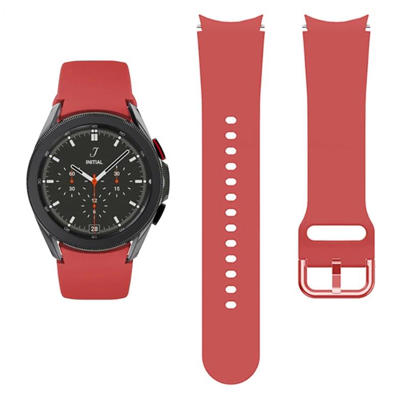 20mm Silicone Strap For Samsung Galaxy Watch 7/6/5/4 40mm 44mm Pro 45mm Bracelet Belt Galaxy Watch 6 4 Classic 47mm 46mm Correa