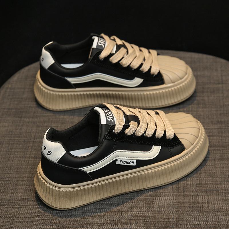 

Маленькие белые туфли женские осенние универсальные повседневные туфли для сноубординга спортивная повседневная обувь красивая ретро 40 чёрный