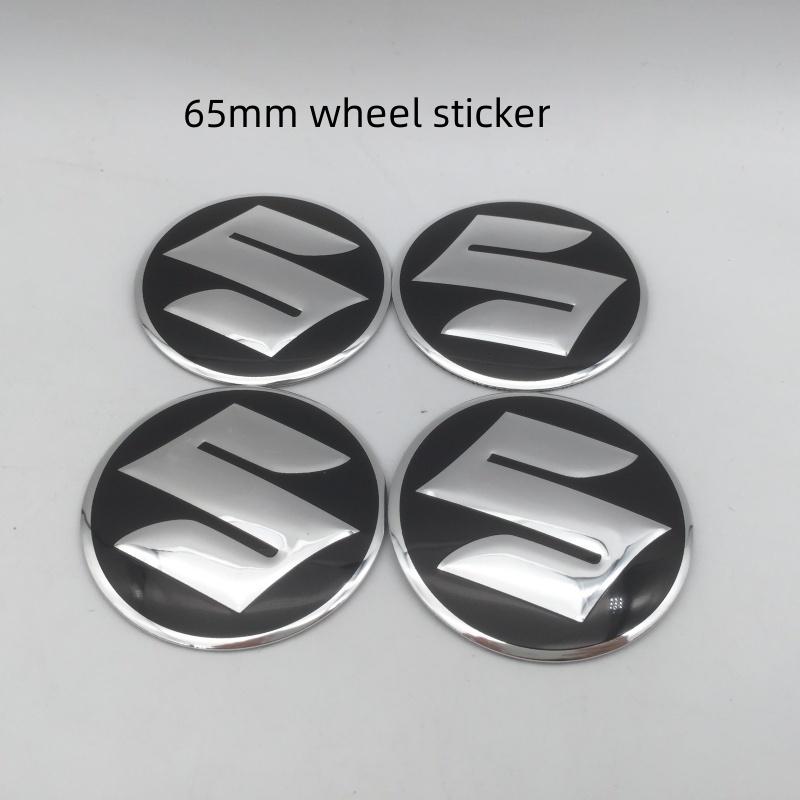 4pcs 3D 56mm 60mm 65mm For Suzuki Car Emblem Wheel Hub Center Cap Badge Covers Sticker Decals Styling Accessories