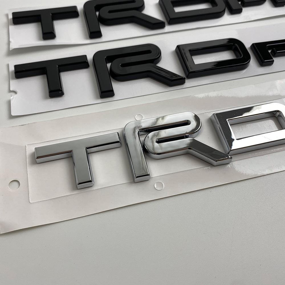 3D ABS TRD PRO Car Emblem Badge Sticker Decal for Toyota 4Runner Tundra Tacoma Sequoia Truck SUV Exterior Styling
