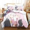 3D Printed Anime Bedding Set Wandering Witch The Journey of Elaina Duvet Cover Double Twin Full Queen King Adult Kid Quilt Cover
