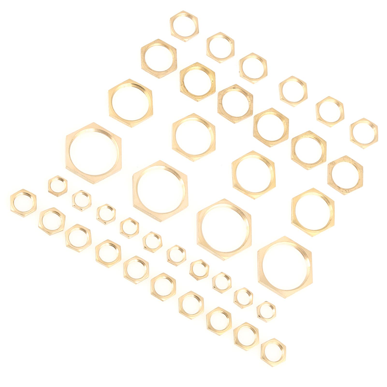 

40 шт. G1 8 G1 4 G3 8 G1 2 G3 4 G1 Резьбовой фитинг Латунные шестигранные стопорные гайки Тонкая гайка