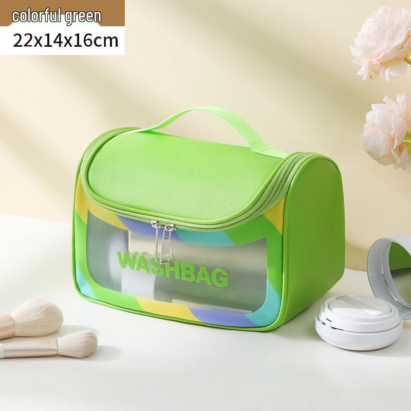 Bolsa de Maquillaje Transparente Impermeable: Organizador de Cosméticos y Neceser Portátil