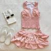 1011 new swimsuit women's split skirt conservative belly and thin small fresh ins wind hot spring vacation swimming