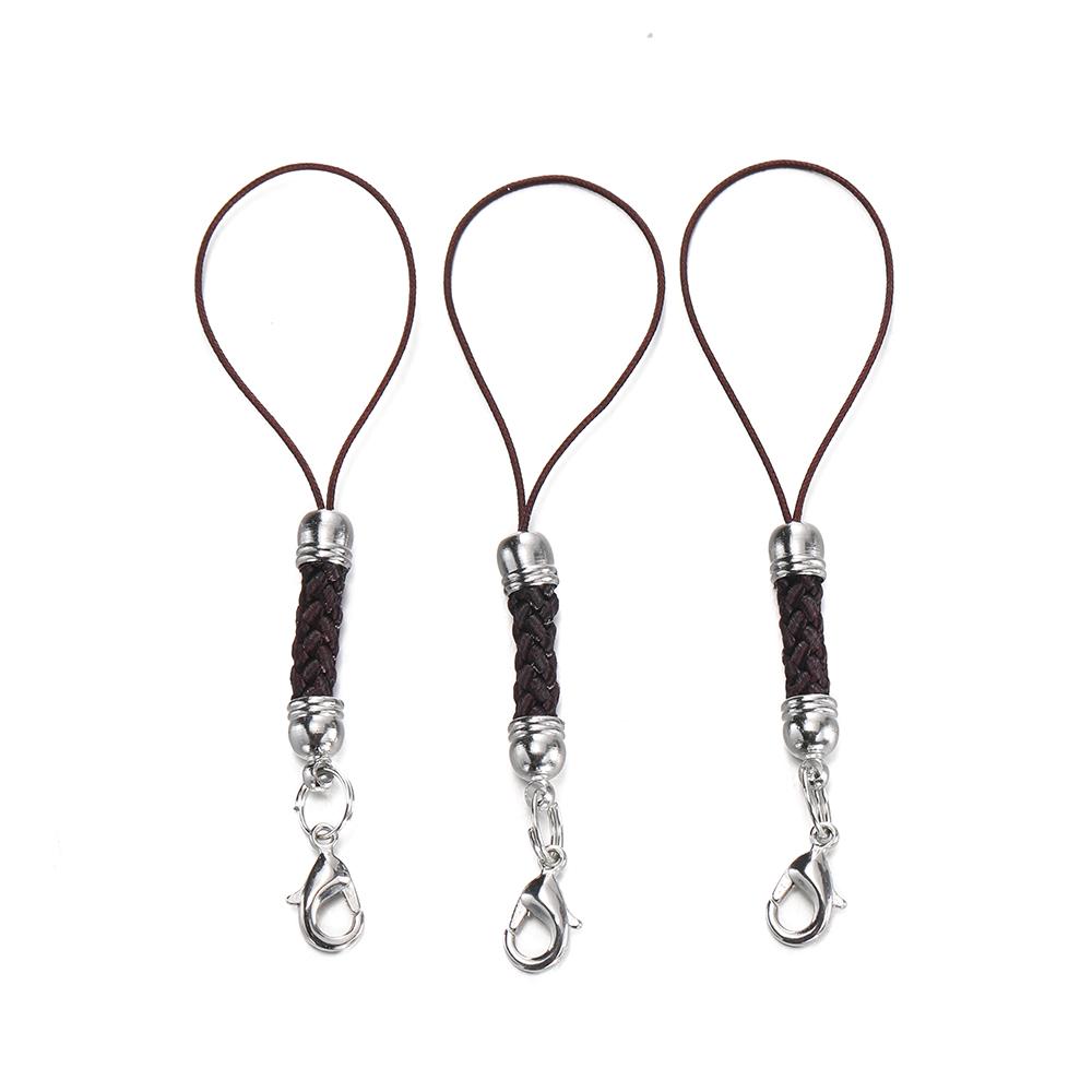 10/20pcs Keychain Rope with Lobster Clasp Jump Rings Lanyard Lariat Strap Cord For DIY Keyring Pendant Jewelry Making Supplies