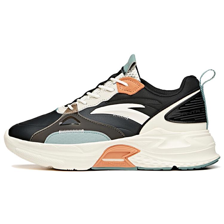 

ANTA Casual Shoes Men s Low top Black/Ivory White/Gray Green 112118812-6 40