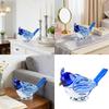 Crystal Bird Figurine Decorative Sculpture Living Room Accent Wine Cabinet Display Elegant Decoration Accessories