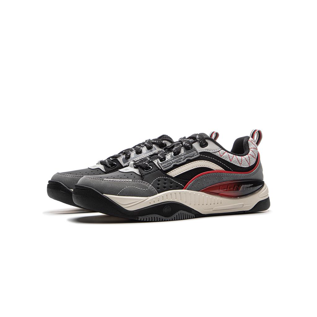 Li Ning Kids Sports Casual Shoes Kids Shoes Black Shadow-Gray YKCV018-3