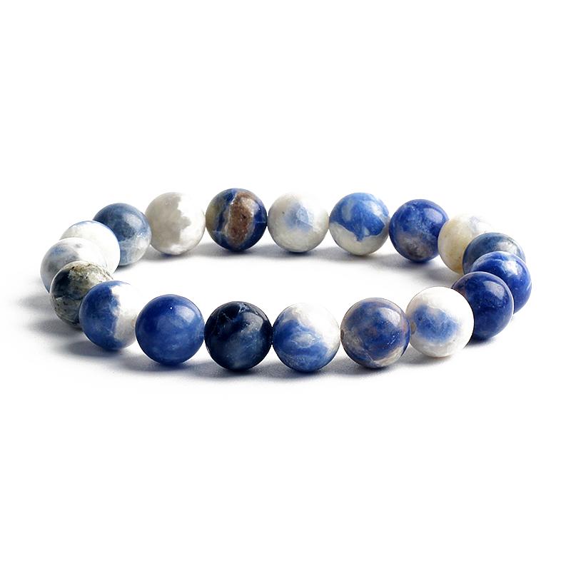 10MM Natural Stone Beads Bracelet Men 8MM Reiki Tiger Eye Agates Quartz Beaded Bracelets for Women Elastic Rope Handmade Jewelry