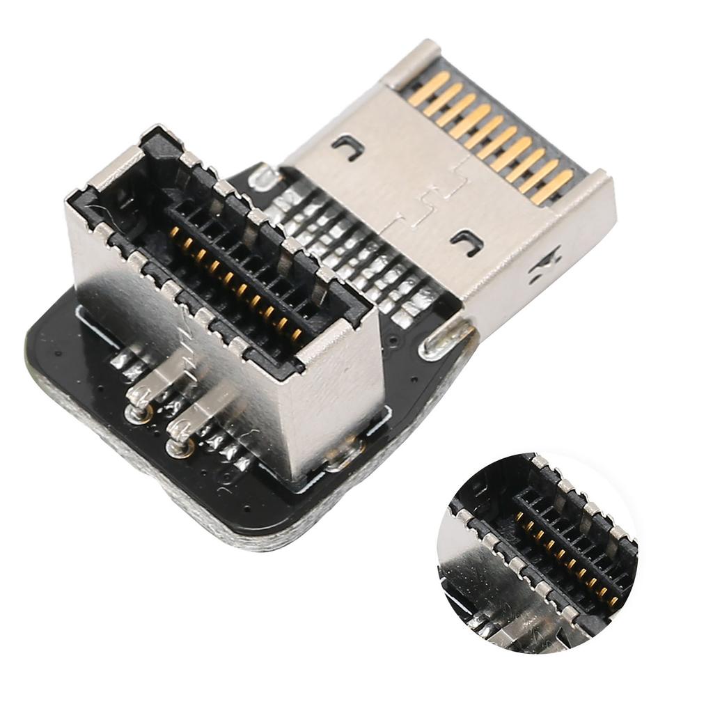Front Panel Internal Connector Computer Motherboard USB3.1 10G TYPE E 90 Degree Angle Adapter(PH74 B (10354) )