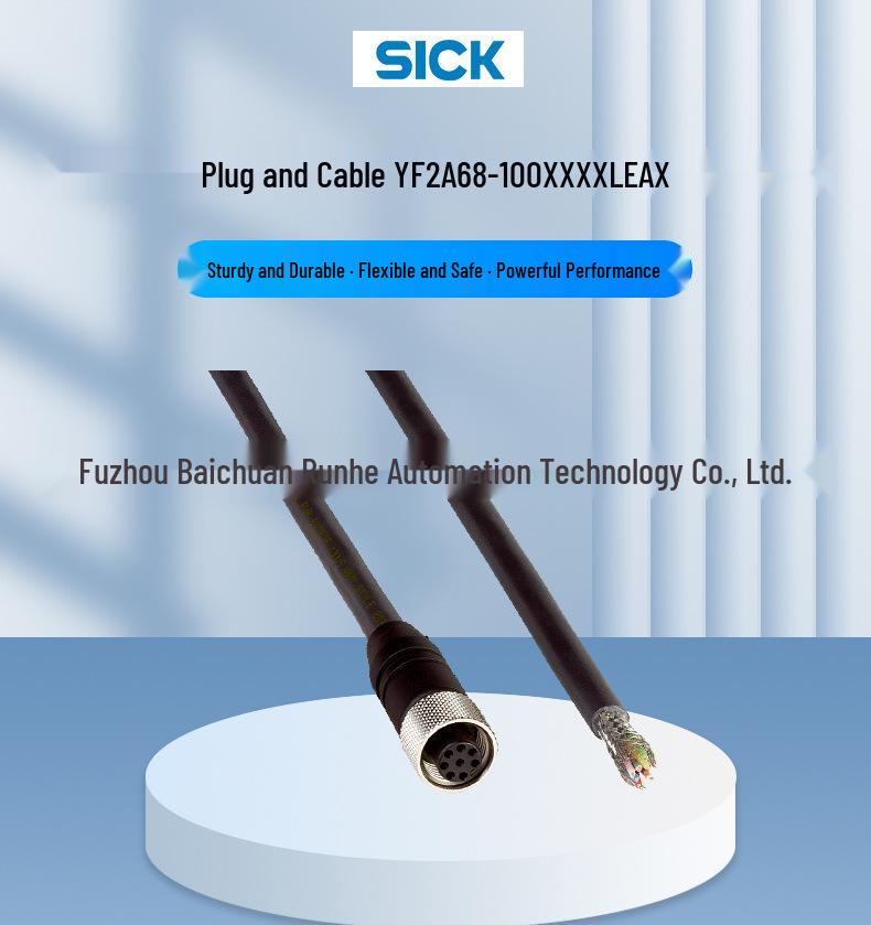 SICK Accessories: YF2A68-100XXXXLEAX Plug & Cable, Order #6032450, In Stock