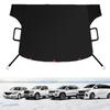 Thick Oxford Fabric All Weather Protective Windshield Guard Cover for Cars with Magnetic Hooks for Snow Frost Sun Defense